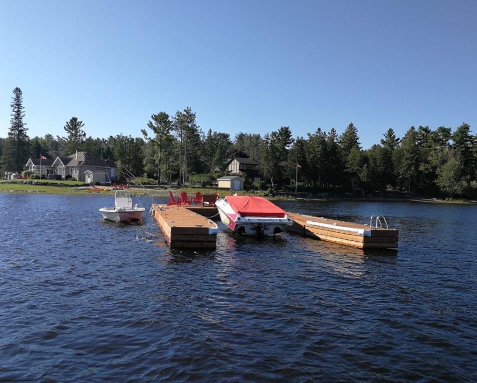 Ottawa river floating custom steel dock