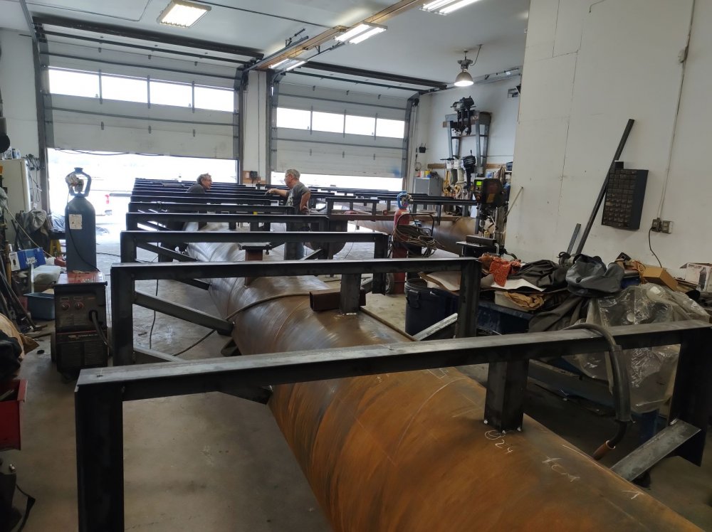 Large U-Shaped dock built in the shop at Port of Call