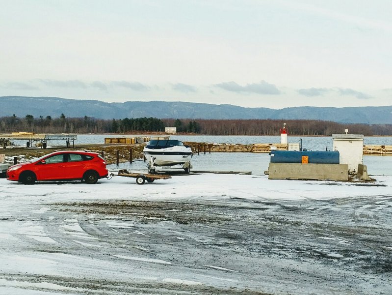 The river is quiet and cold but we are still open for business