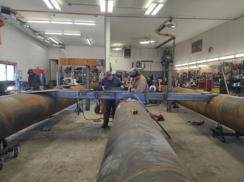 Large U-Shaped dock built in the shop at Port of Call